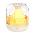 Humidificador Volcán Recargable, Suministro de Agua de Gran Capacidad, Mini Humidificador Inteligente con Rociador de Aromaterapia y Generador de Niebla Fría